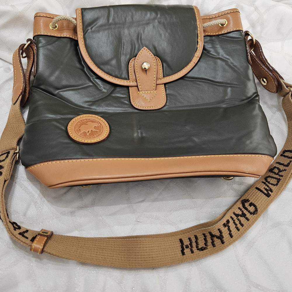 Hunting World Crossbody Purse Bag Leather &